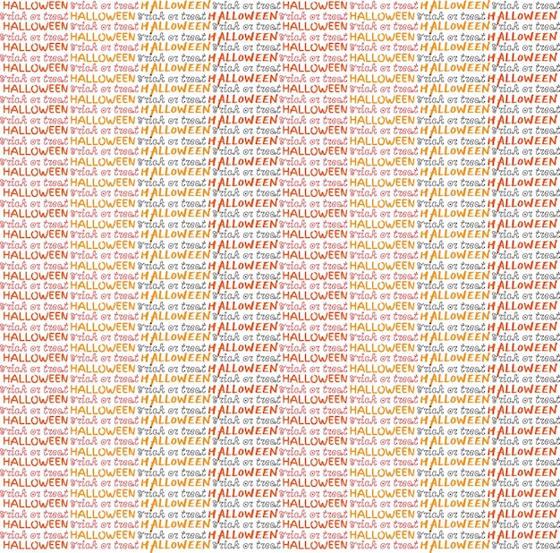 halloween text pattern background vector halloween background with halloween trick or treat text