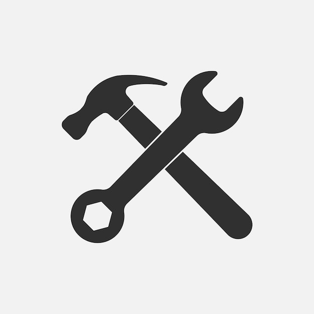 hammer and wrench icon
