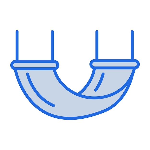Hammock Blue Tone Illustration