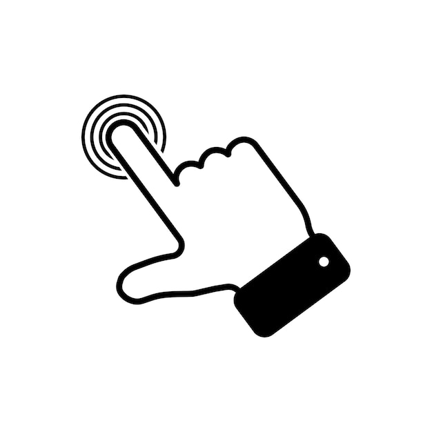 hand click icon vector pointer icon vector hand cursor icon vector pointer click cursor arrow icon clicking with a computer mouse