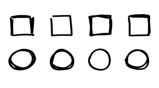 Hand drawn check mark illustration