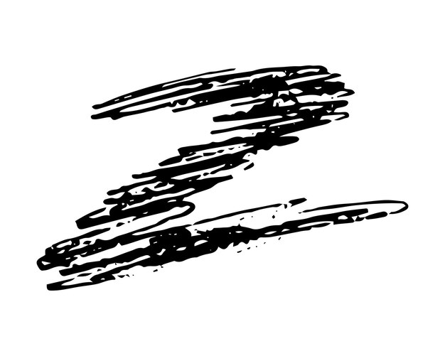 Hand drawn Pencil Scribble Zigzag