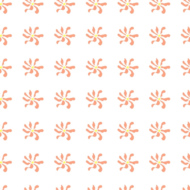 Hand drawn seamless pattern with beautiful flowers vector design Perfect for textile prints