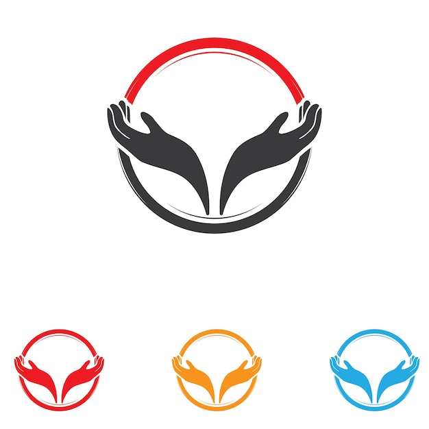 Hand hope logo and symbols template icons app