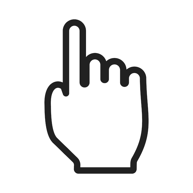 Hand with finger pointing up