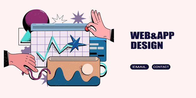 Hands are working on website or application ui ux design and programming Team work