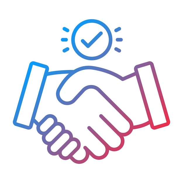 Handshake icon vector image Can be used for Shipping
