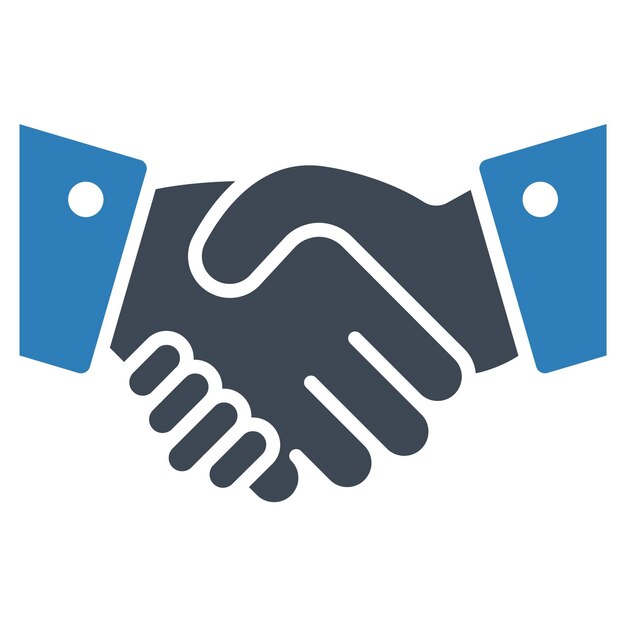 Handshake Vector Illustration Style