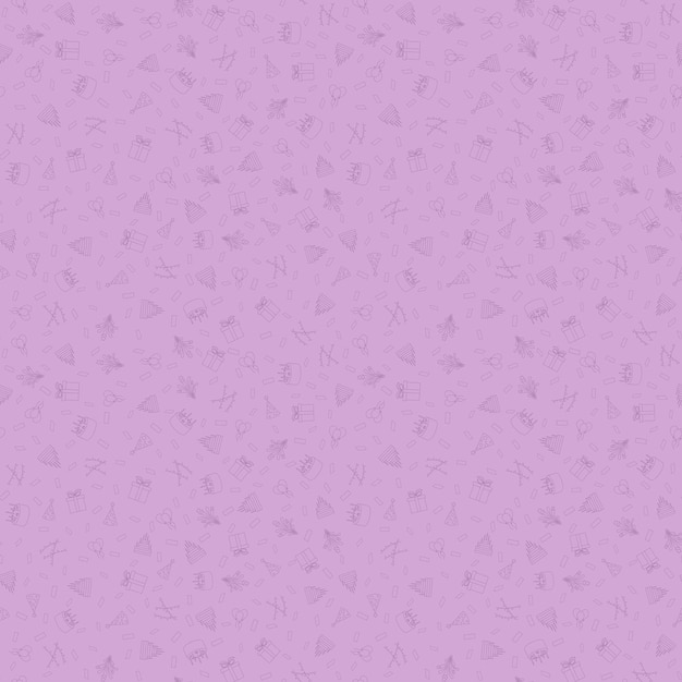 Happy birthday saeamless pattern vector background Fun hand drawn party background with cakes gift boxes balloons and party decoration Great for birthday parties textiles banners wallpapers