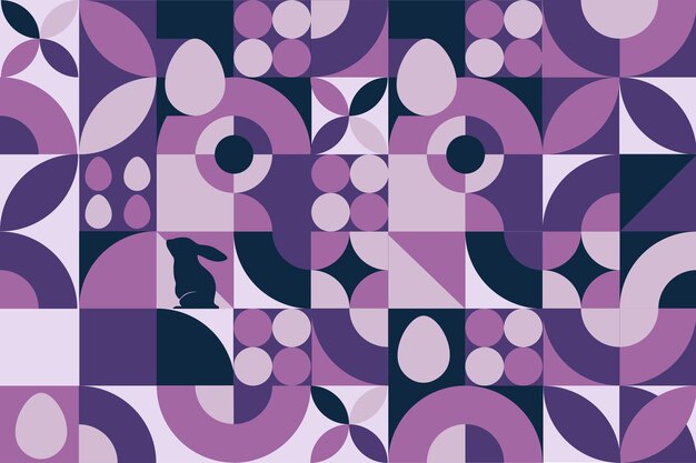 happy easter seamless geometric pattern template for background banner card poster vector eps10 illustration