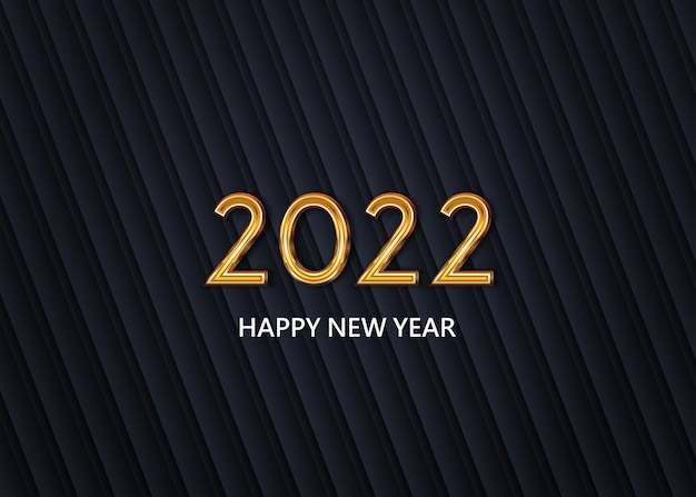 happy new year 2022 on the abstract background vector