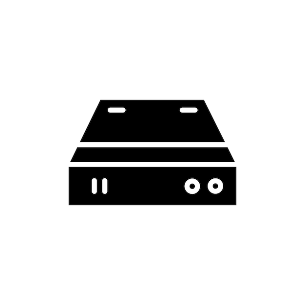 Hard Disk icon set internal memory drive vector symbol hdd storage sign external backup harddrive pictogram computer portable hardisk hardware icon in black filled and outlined style