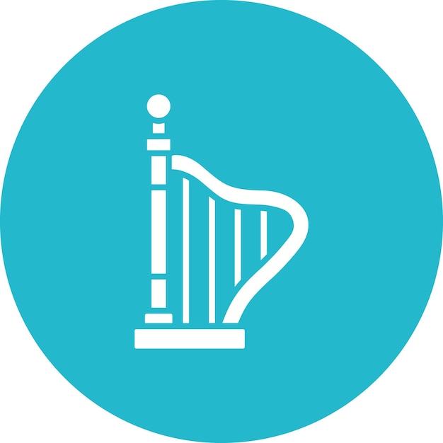 harp icon vector image can be used for history