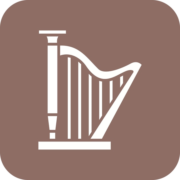 harp vector icon can be used for history iconset