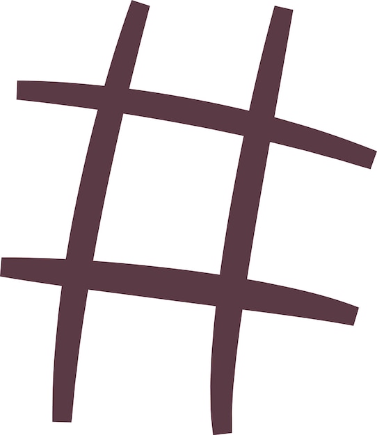Hash Symbol Line