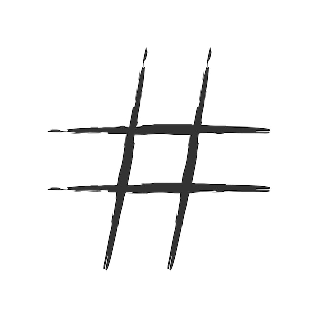 Hashtag sign icon
