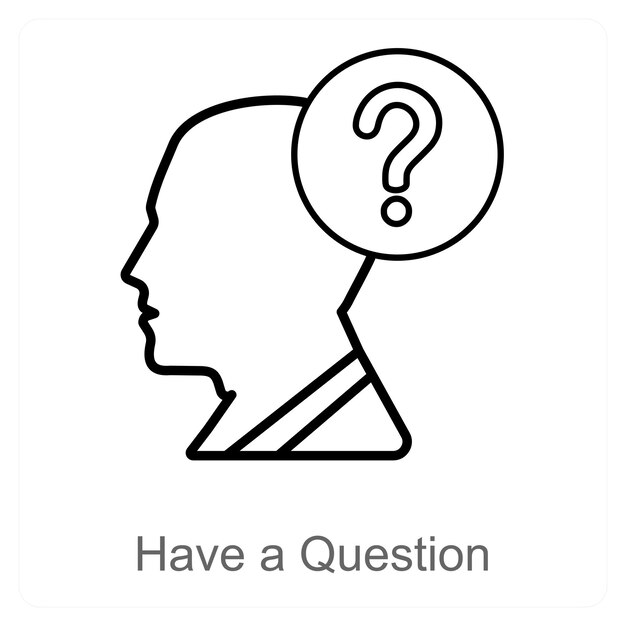 have a question icon concept
