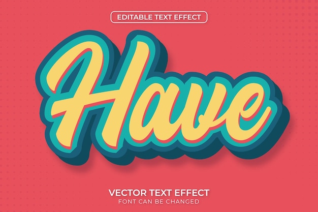 Have editable Text effect