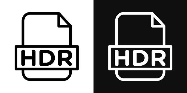 HDR image file extension icon