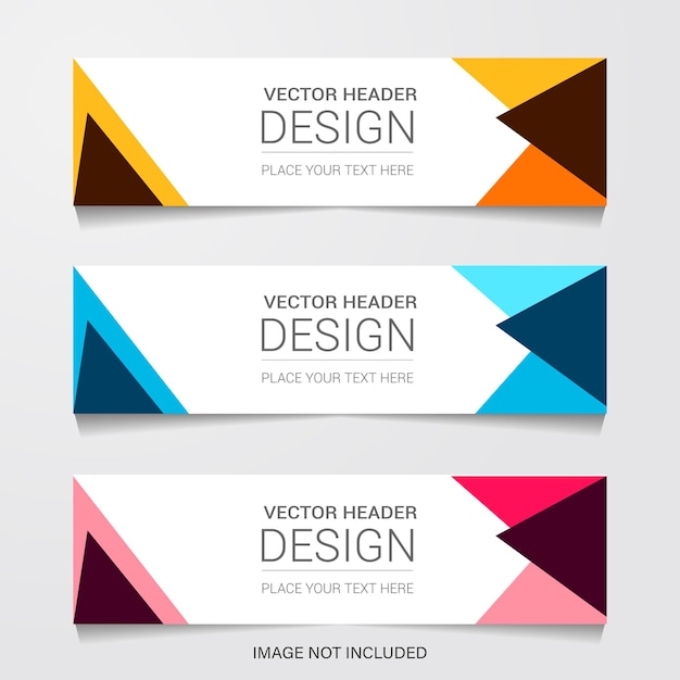 header modern banner web template vector illustration
