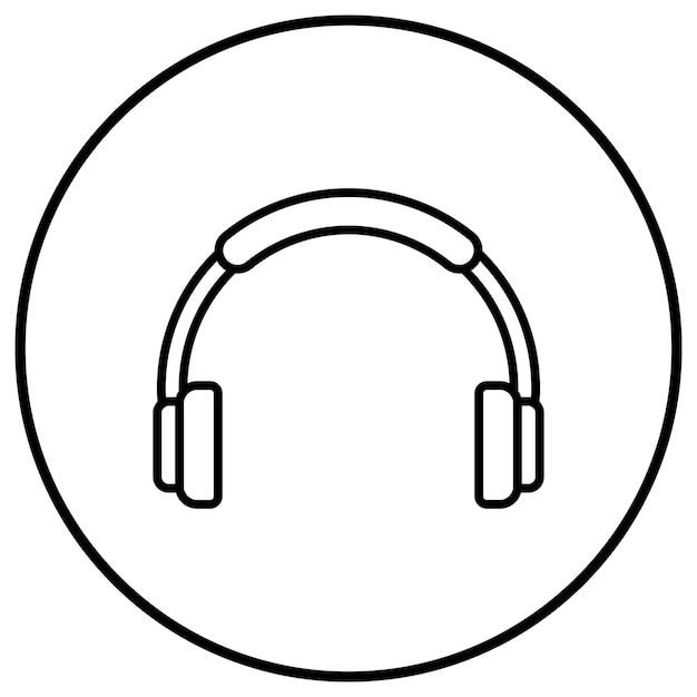 Headphones vector icon Can be used for Industrial Process iconset
