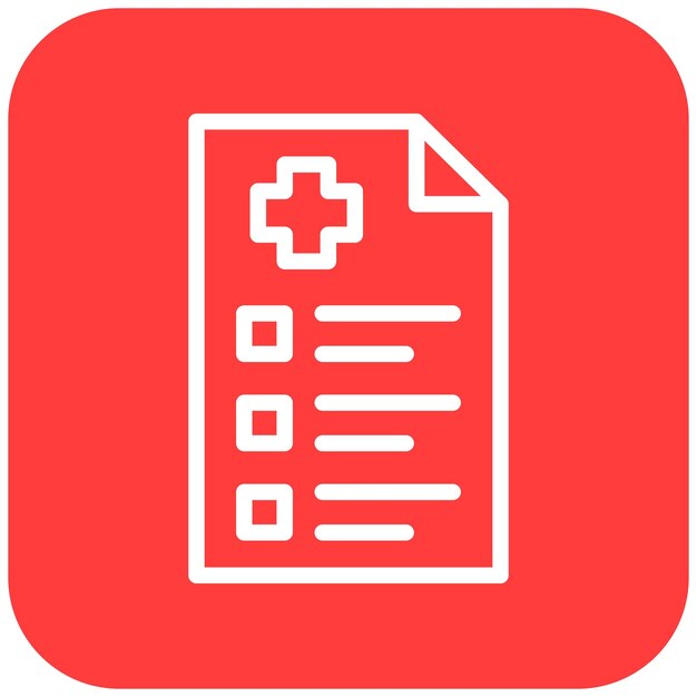 Health Check Vector Icon Design Illustration