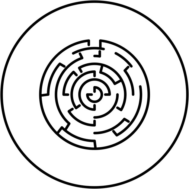Hedge Maze icon vector image Can be used for Theme Park