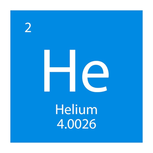 Helium icon vector