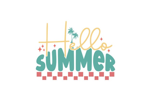 Hello Summer vector file
