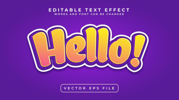 Hello Text Effect