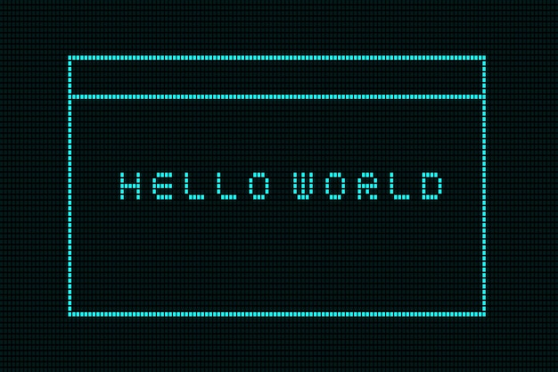 Hello World is a simple word for programmer's first programming