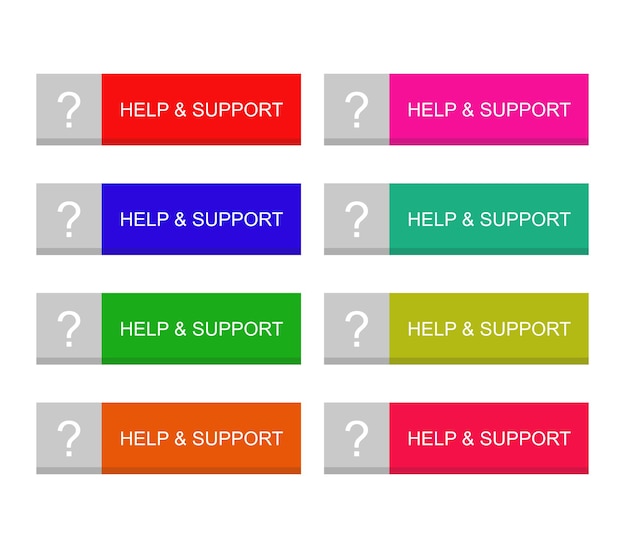 Help and support button