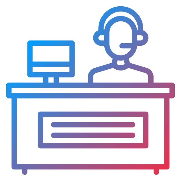 help desk icon vector image can be used for contact us