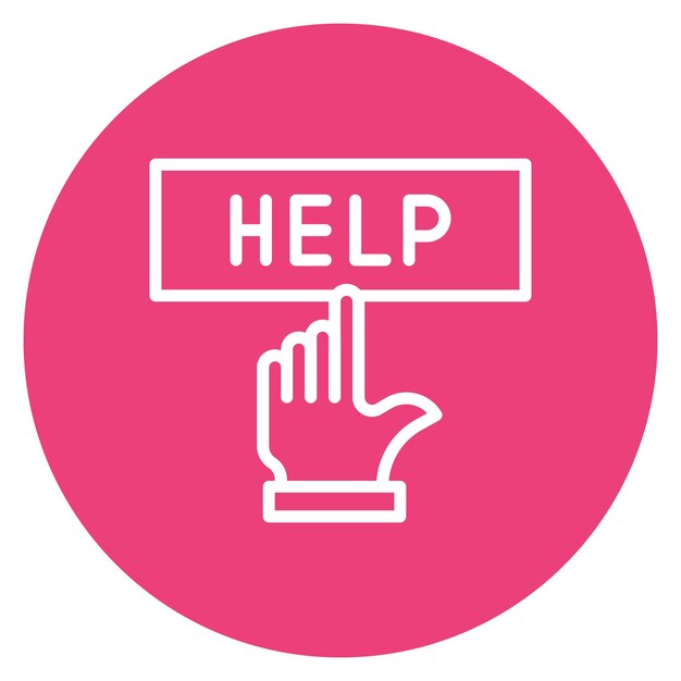 help icon vector image can be used for contact us