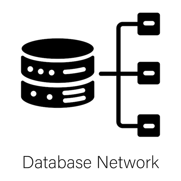 heres a glyph icon of a database network
