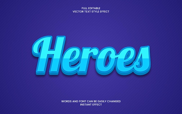 Heroes Text Effect