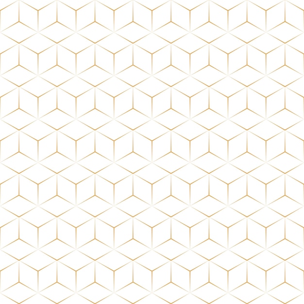 hexagon seamless geometric seamless pattern gold and white