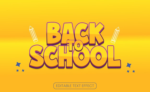 Hiệu ứng chữ Back To School