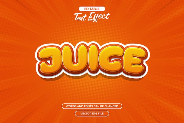 Hiệu ứng văn bản có thể chỉnh sửa Juice