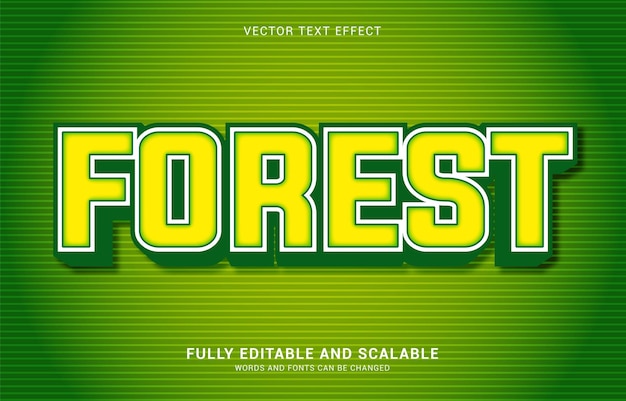 Hiệu ứng văn bản có thể chỉnh sửa Kiểu Forest