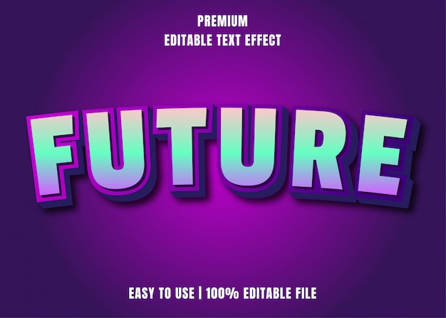 Hiệu ứng văn bản có thể chỉnh sửa - Kiểu phông chữ Future