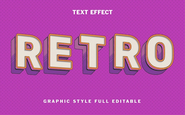 Hiệu ứng văn bản kiểu Retro