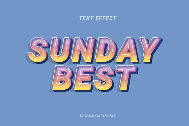 Hiệu ứng văn bản Sunday Best