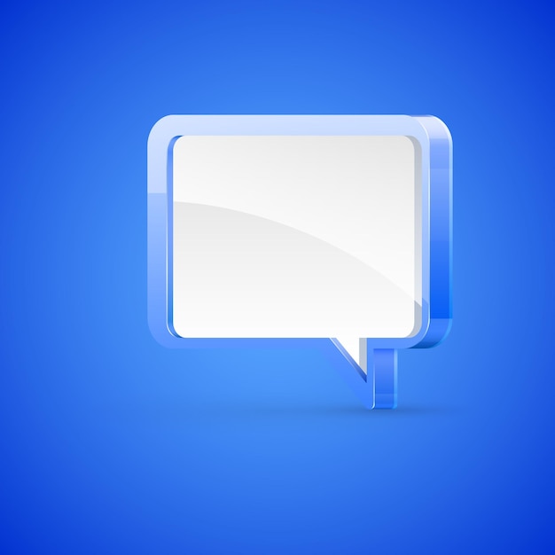High detailed vector illustration of speech bubble concept