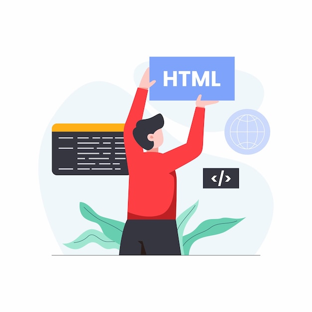 Hình ảnh minh họa khái niệm phát triển trang web