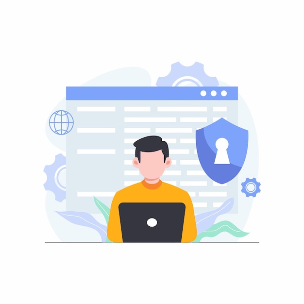 Hình ảnh minh họa khái niệm phát triển trang web