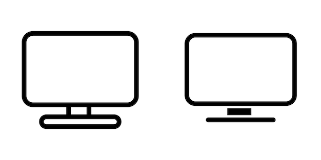 Hình ảnh minh họa Vector đồ họa của mẫu biểu tượng màn hình