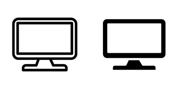 Hình ảnh minh họa Vector đồ họa của mẫu biểu tượng màn hình