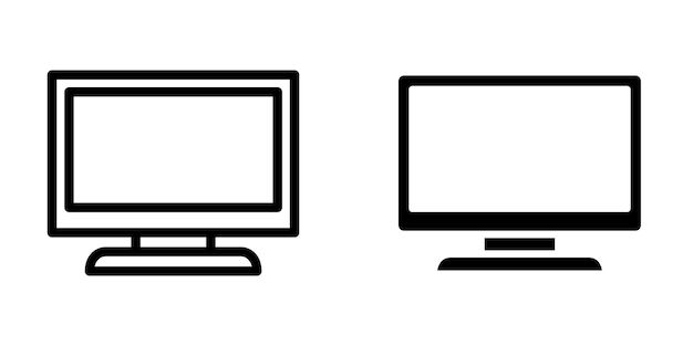 Hình ảnh minh họa Vector đồ họa của mẫu biểu tượng màn hình
