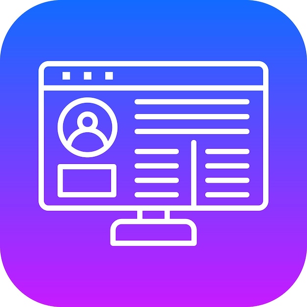 Hình ảnh minh họa vector Hồ sơ người dùng